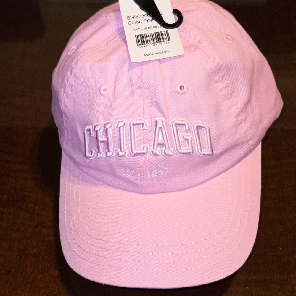 Pink Chicago Baseball Cap
